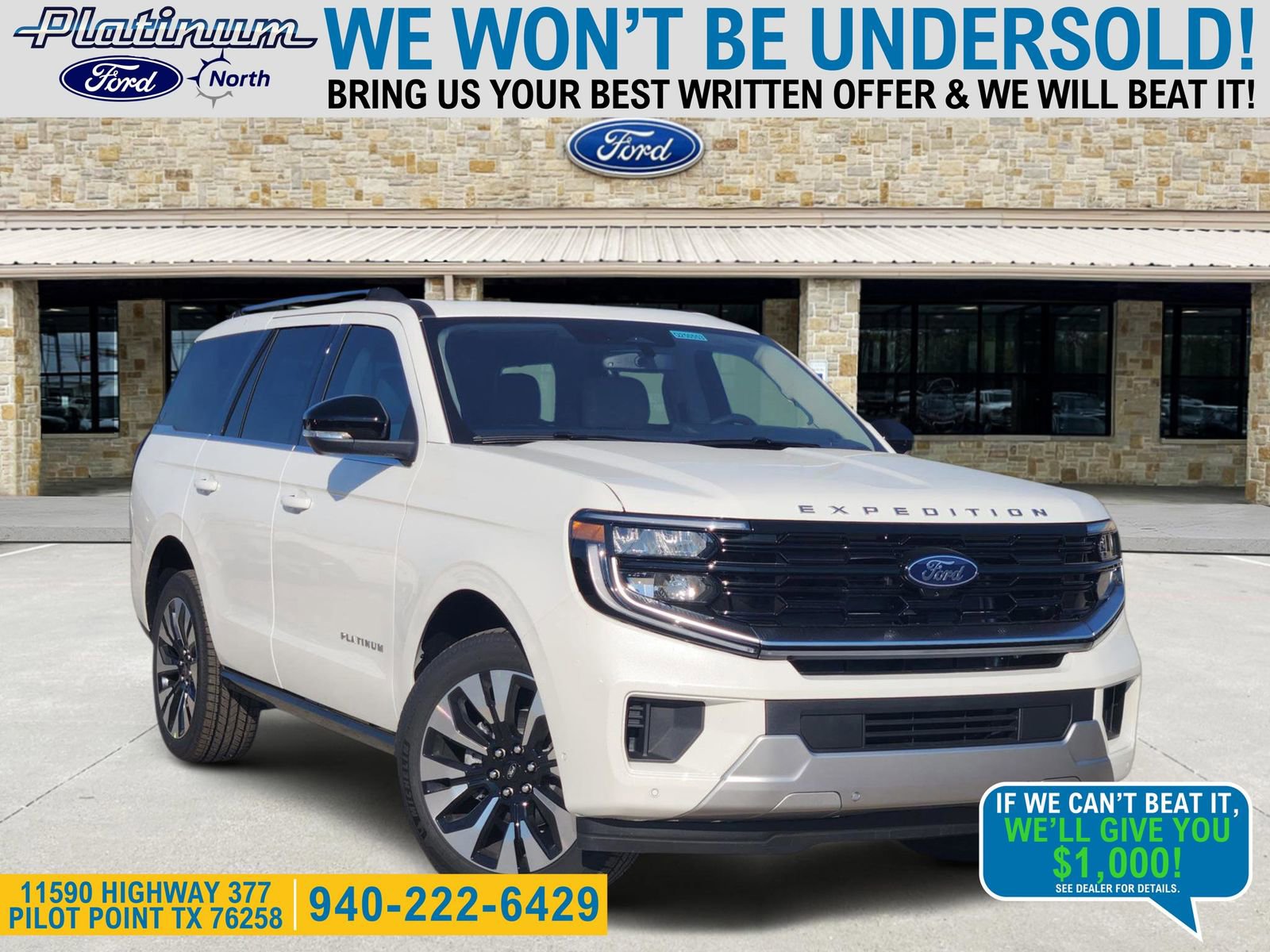 New 2025 Ford Expedition Platinum w/ Platinum Ultimate Package