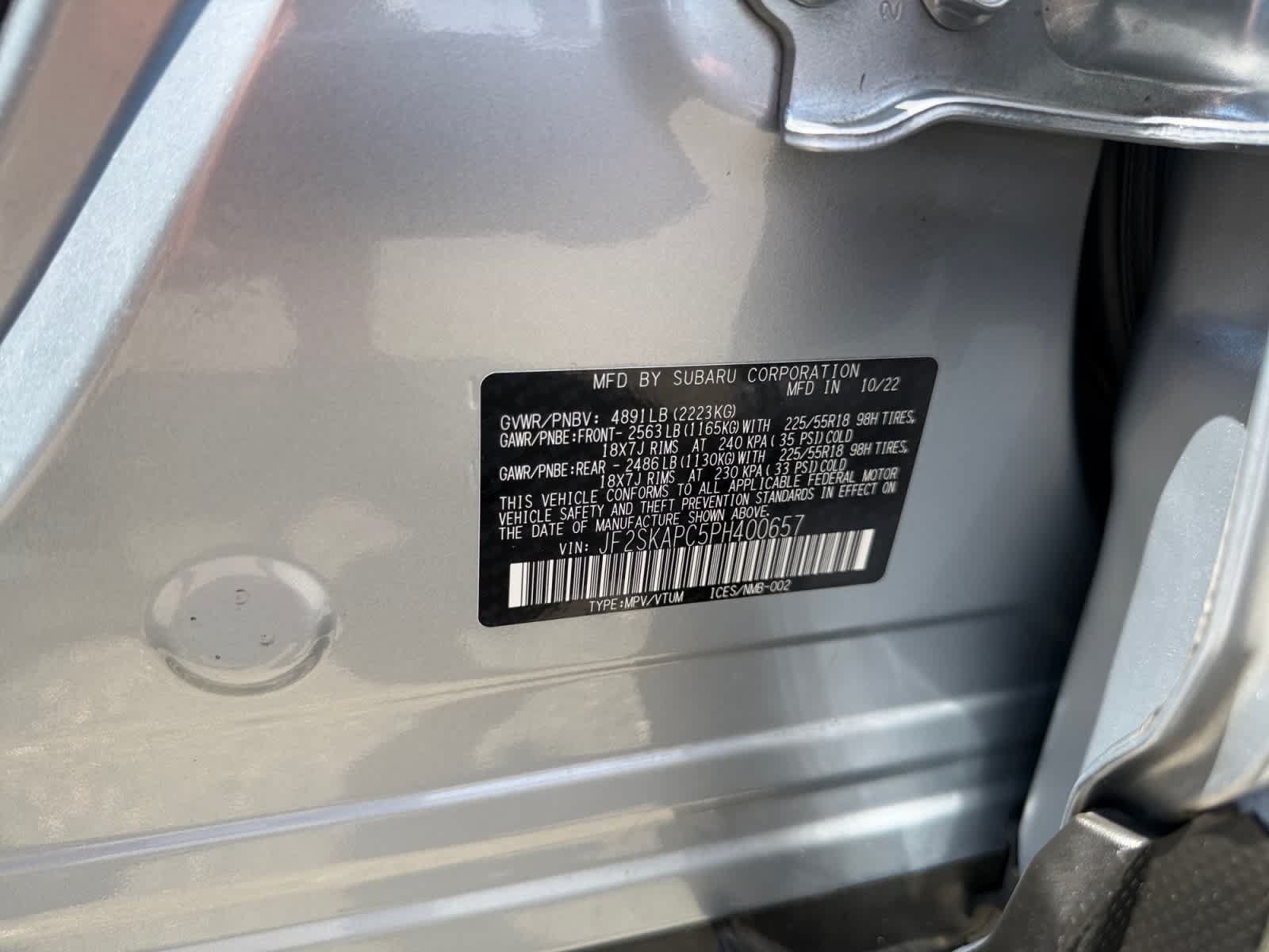 Certified 2023 Subaru Forester Limited AWD/4WD image 16