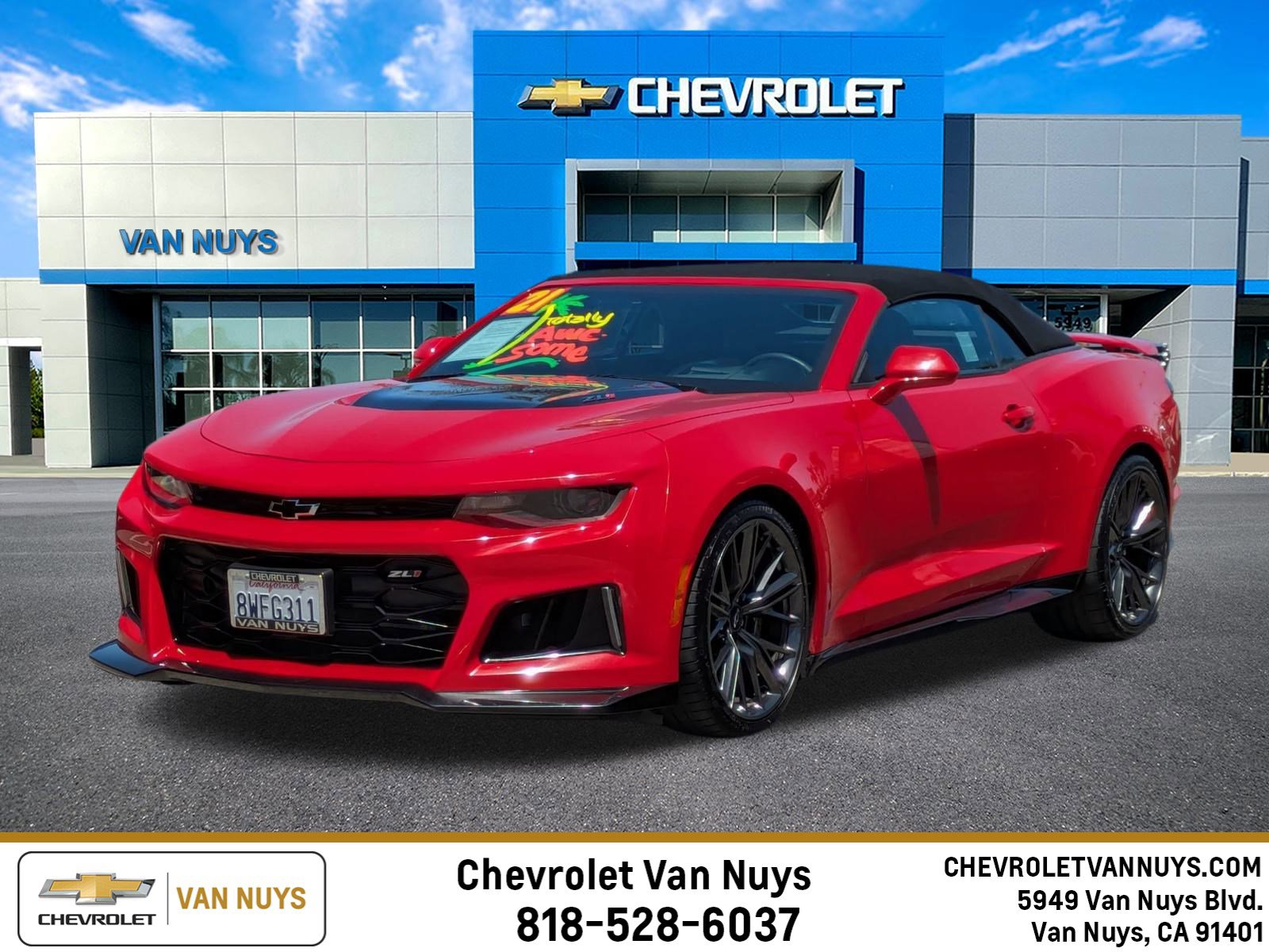 Certified 2021 Chevrolet Camaro ZL1