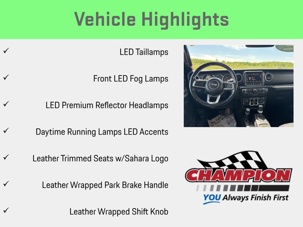 Used 2021 Jeep Wrangler Unlimited Sahara w/ Uconnect 4C Nav & Sound Group AWD/4WD image 30