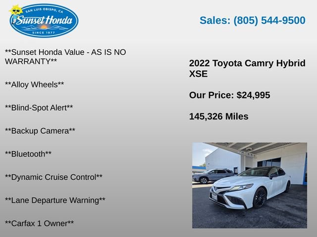 Used 2022 Toyota Camry XSE FWD image 5