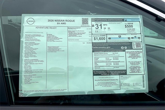 New 2026 Nissan Rogue SV image 12