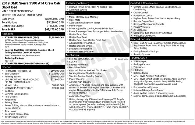 Used 2019 GMC Sierra 1500 AT4 w/ AT4 Preferred Package AWD/4WD image 24