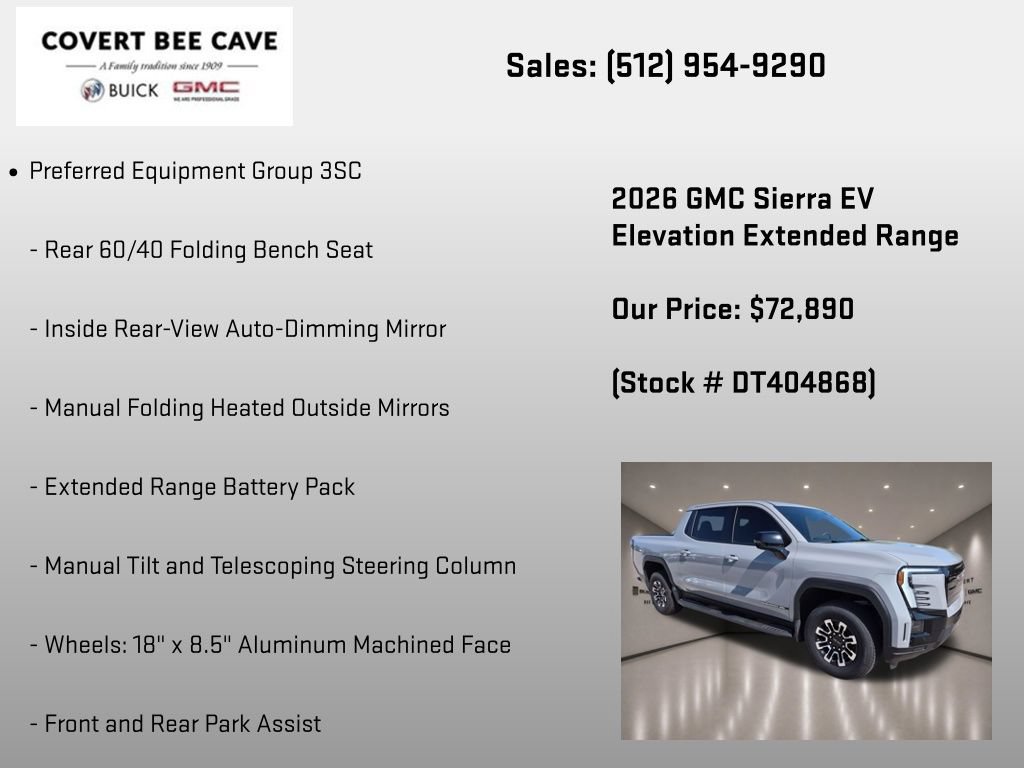 New 2026 GMC Sierra EV Elevation w/ Premium Package AWD/4WD image 6