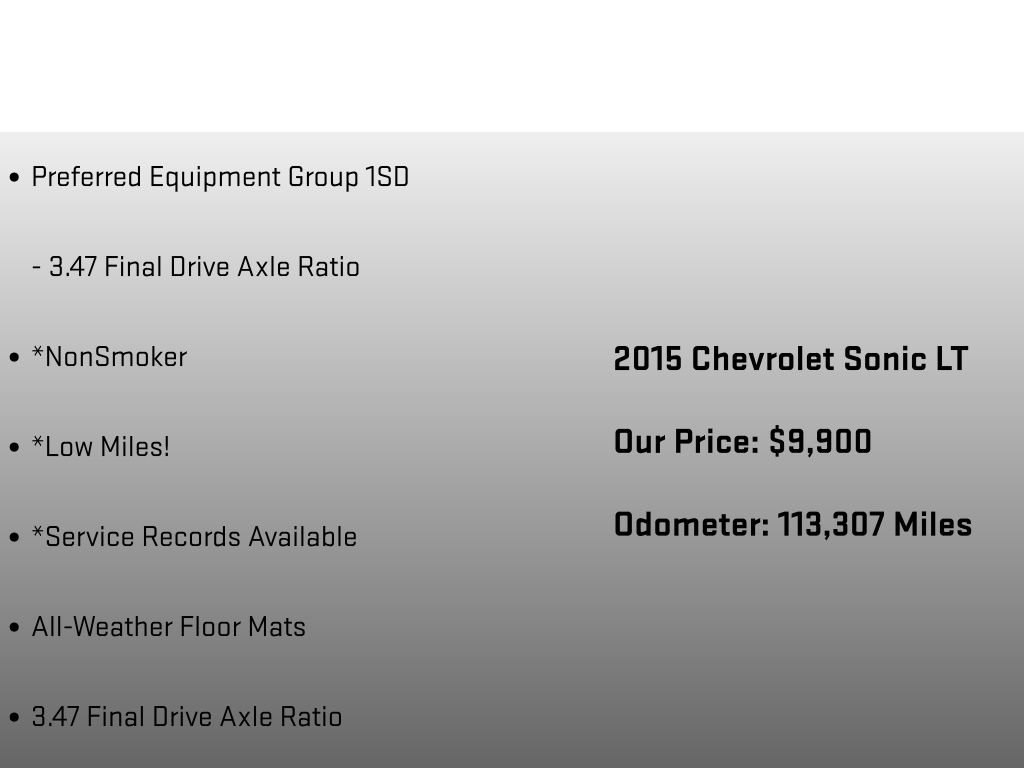 Used 2015 Chevrolet Sonic LT FWD image 6
