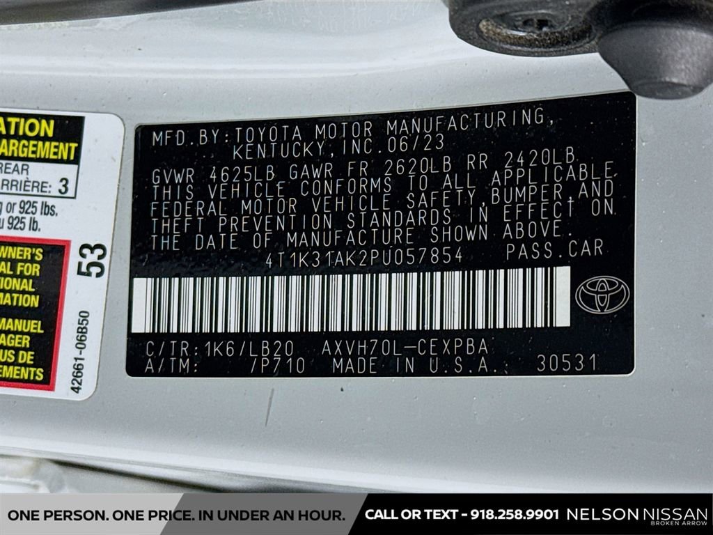 Used 2023 Toyota Camry XSE w/ Cold Weather Package FWD image 32