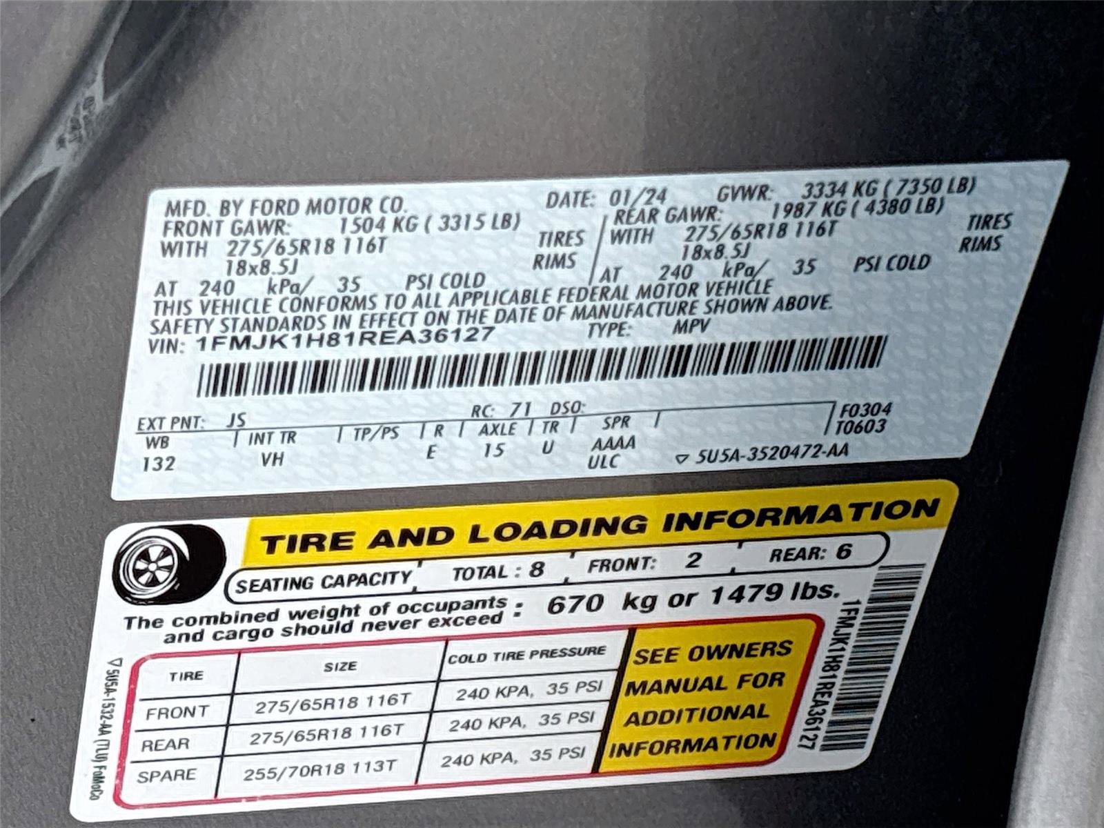 Used 2024 Ford Expedition Max XLT RWD image 33