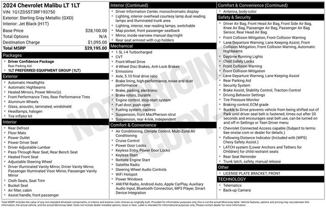 Certified 2024 Chevrolet Malibu LT image 35