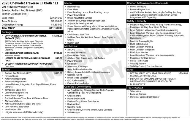 Used 2023 Chevrolet Traverse LT image 5