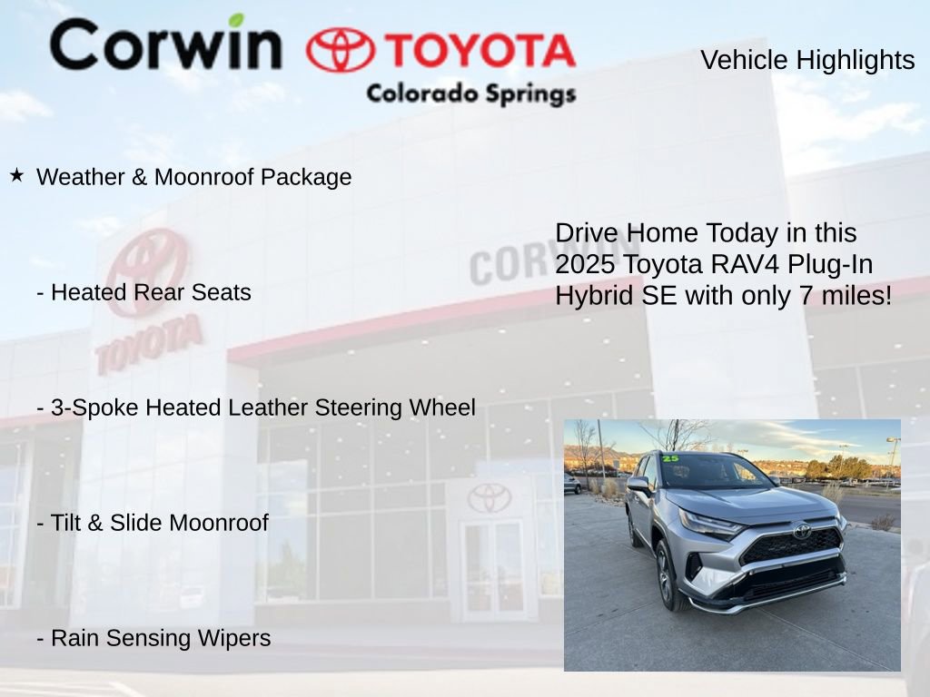 Used 2025 Toyota RAV4 SE w/ Weather & Moonroof Package image 7