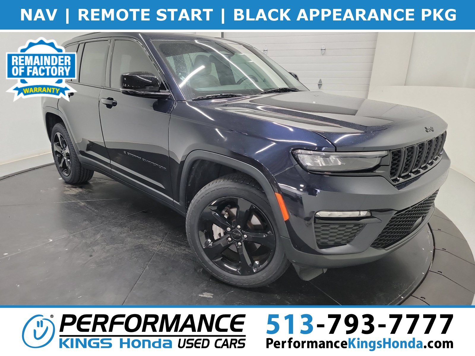 Used 2023 Jeep Grand Cherokee Limited w/ Black Appearance Package AWD/4WD 360° Tour