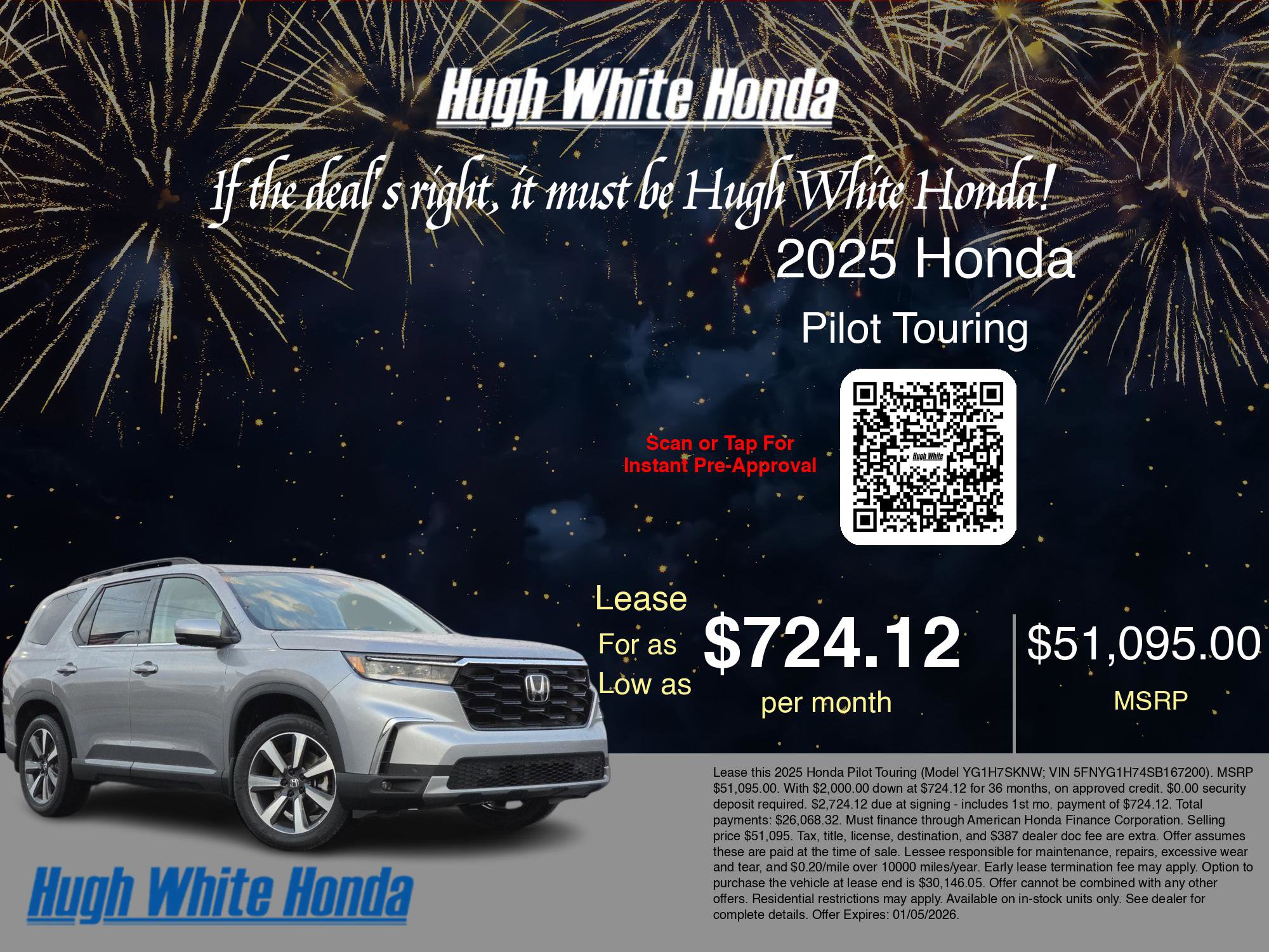 New 2025 Honda Pilot Touring image 3