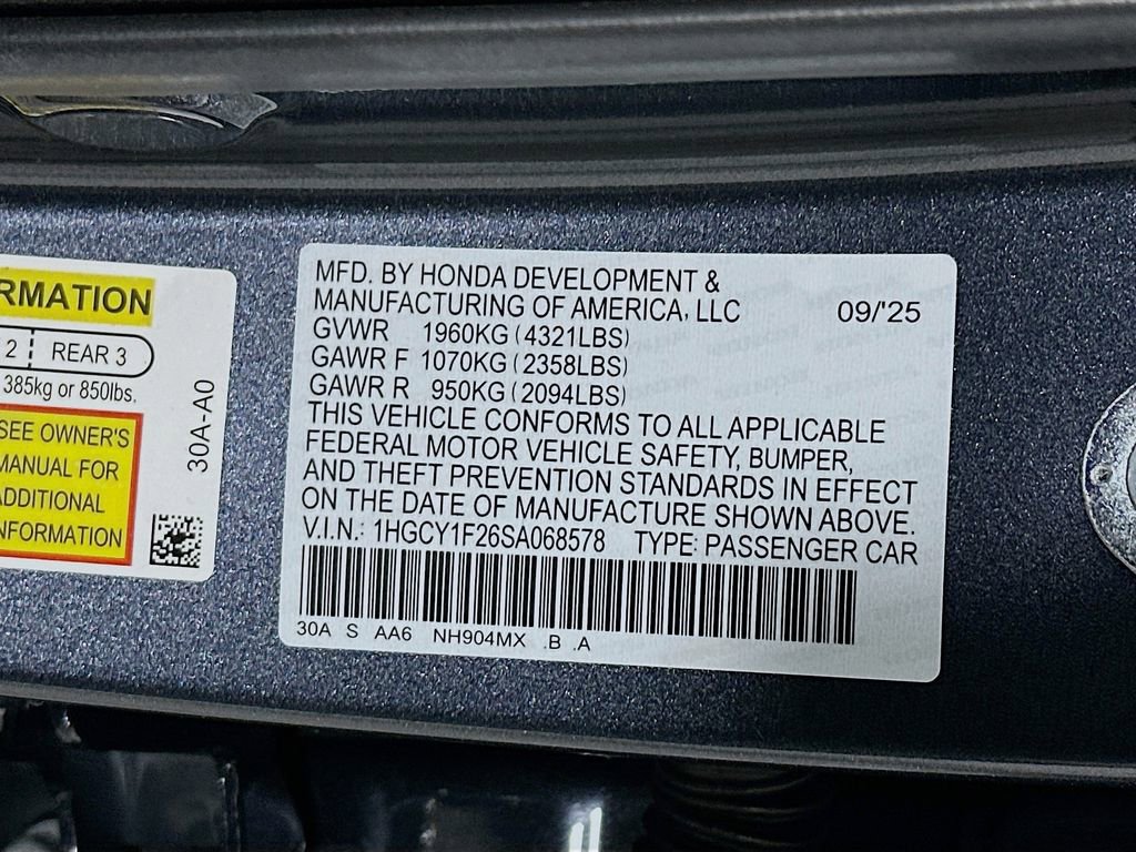 Certified 2025 Honda Accord LX image 27