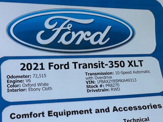 Used 2021 Ford Transit 350 XLT image 30
