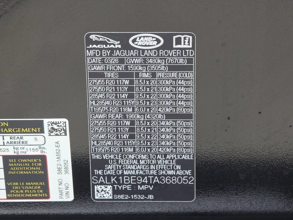 New 2026 Land Rover Range Rover Long Wheelbase Autobiography AWD/4WD image 37
