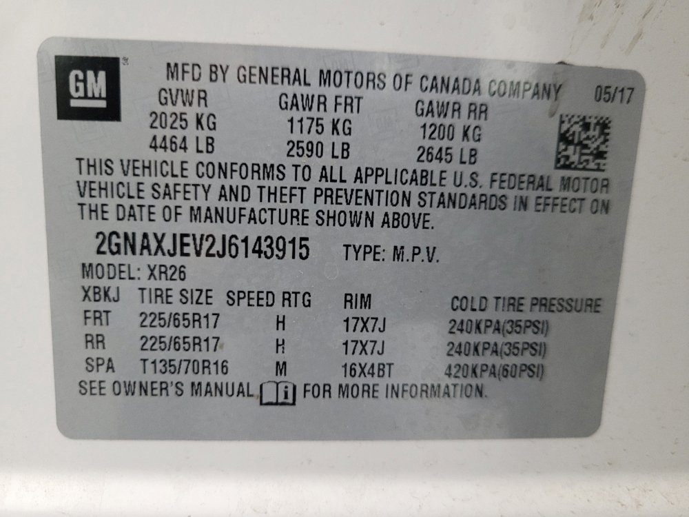 Used 2018 Chevrolet Equinox LT w/ Sun & Infotainment Package FWD image 33