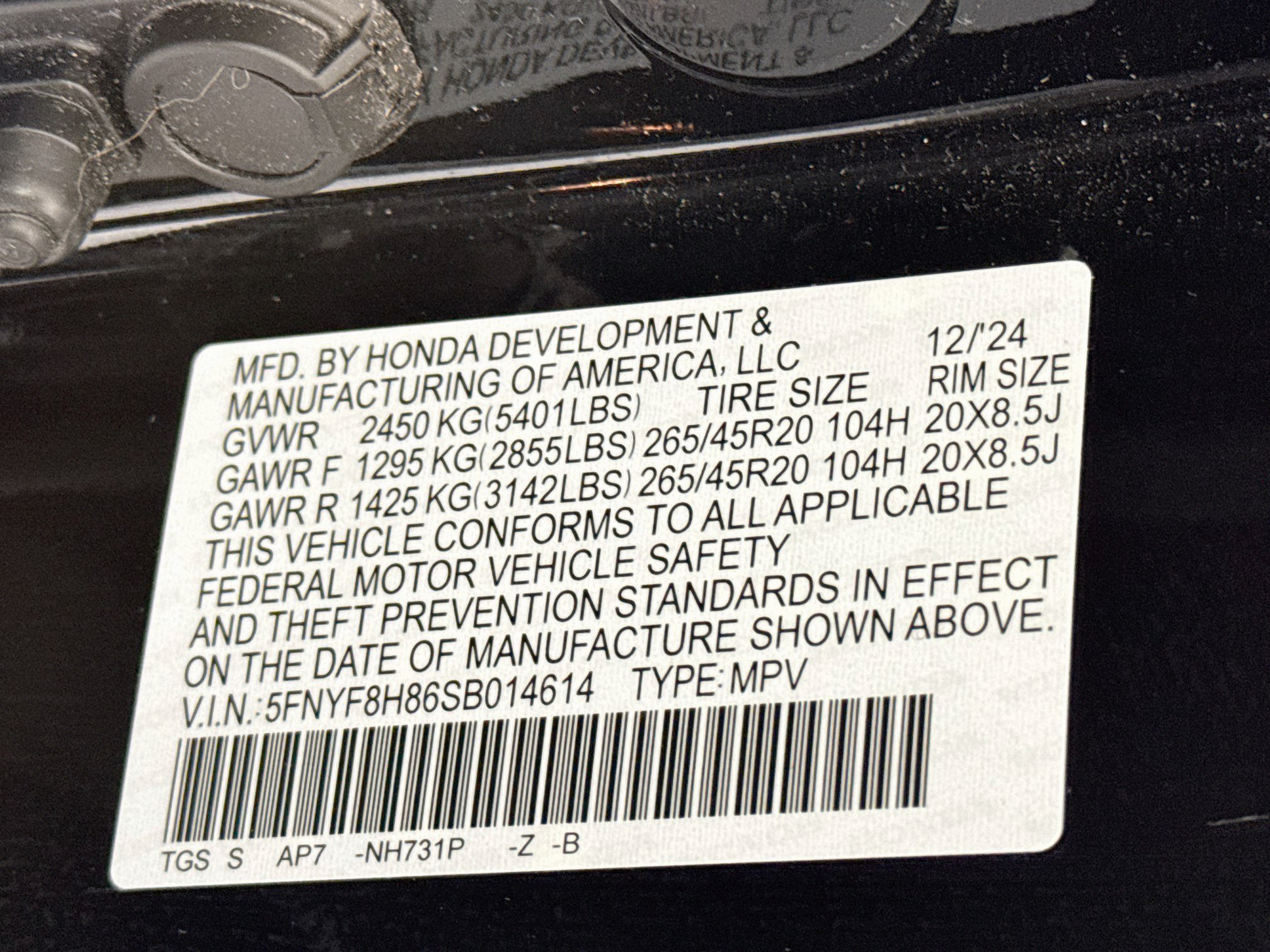Certified 2025 Honda Passport Black Edition image 33