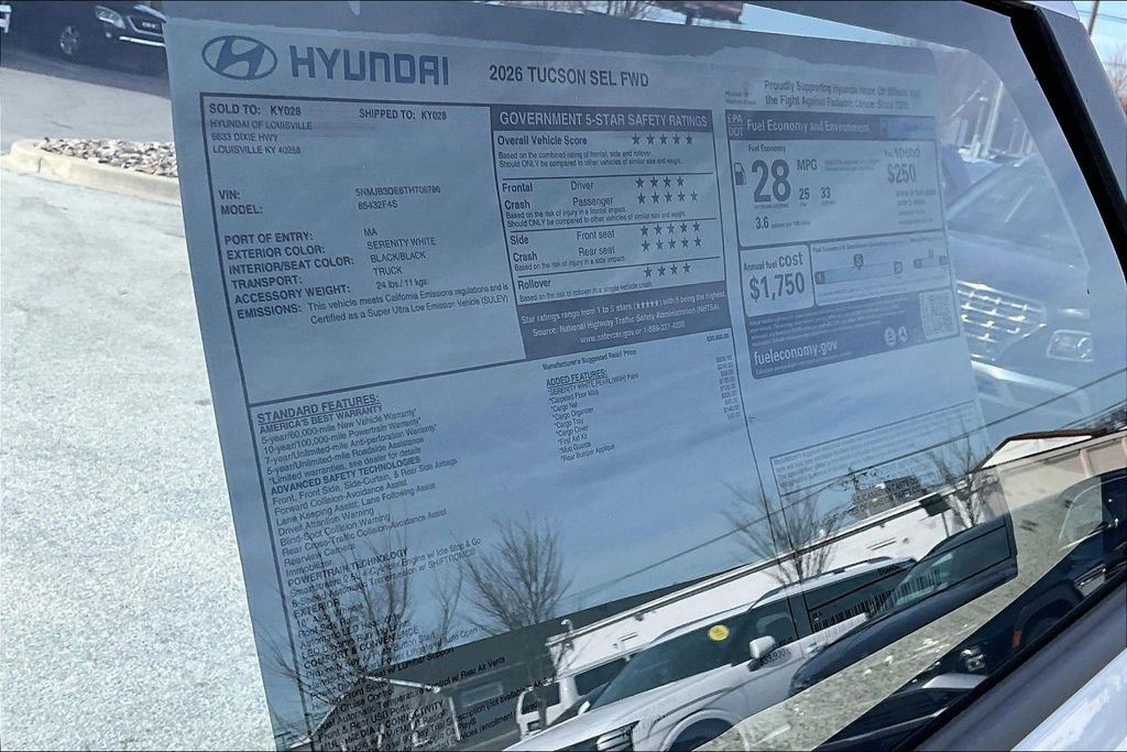 New 2026 Hyundai Tucson SEL FWD image 16