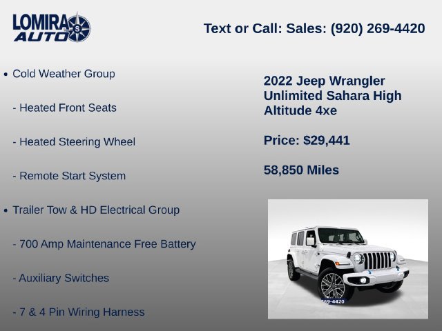 Used 2022 Jeep Wrangler Unlimited Sahara AWD/4WD image 21