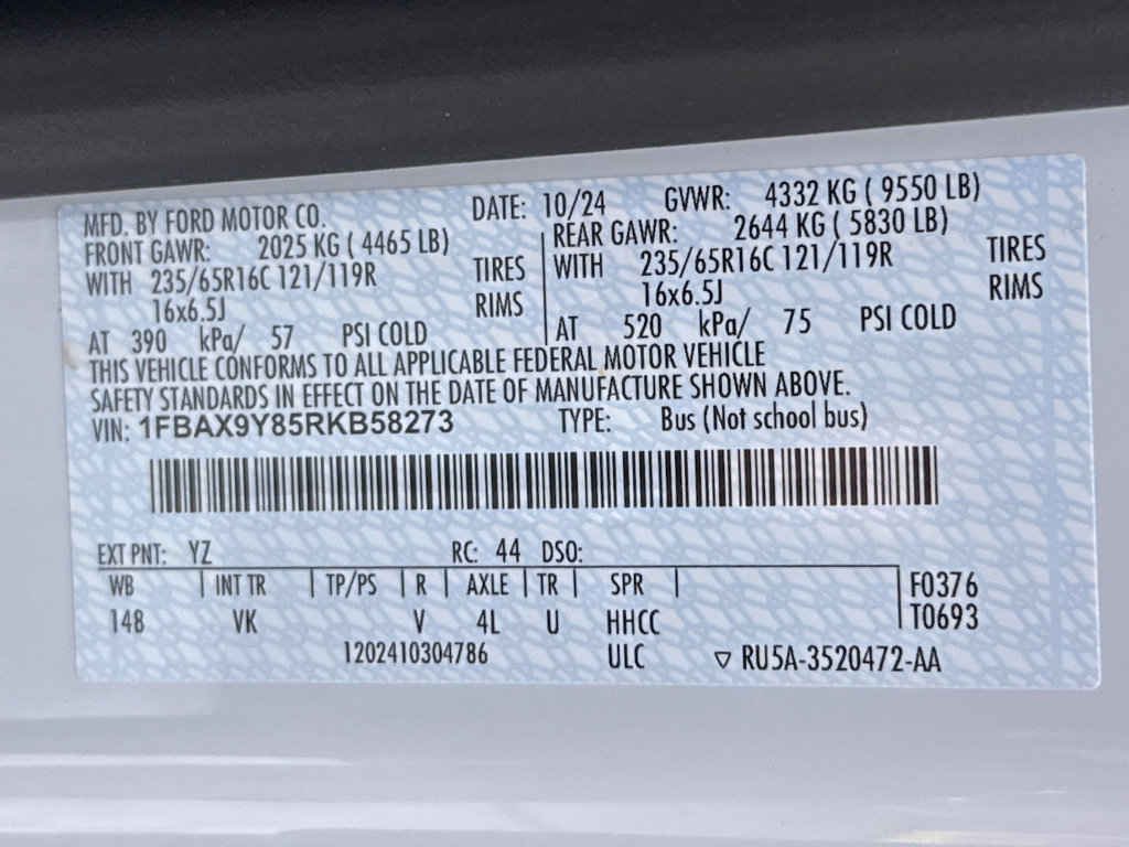 Used 2024 Ford Transit 350 XL AWD/4WD image 29