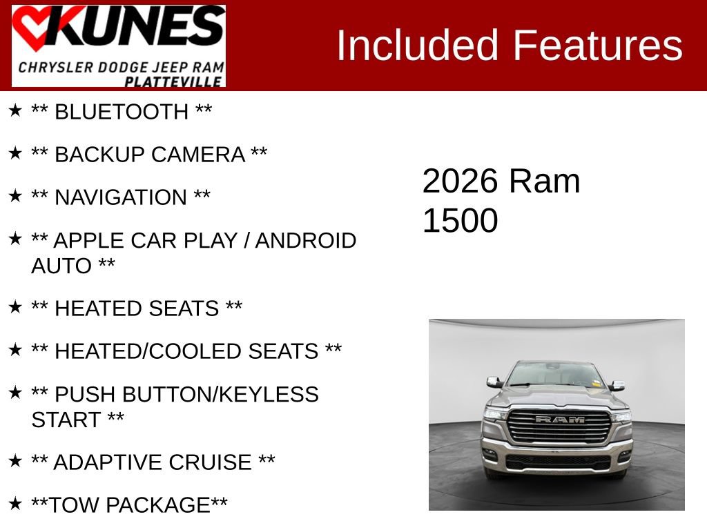 Used 2026 RAM 1500 Laramie AWD/4WD image 2