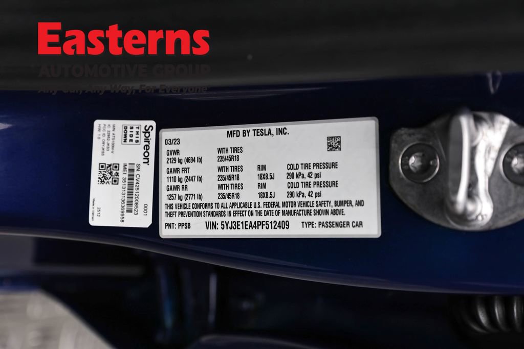 Used 2023 Tesla Model 3 Standard Range RWD image 30