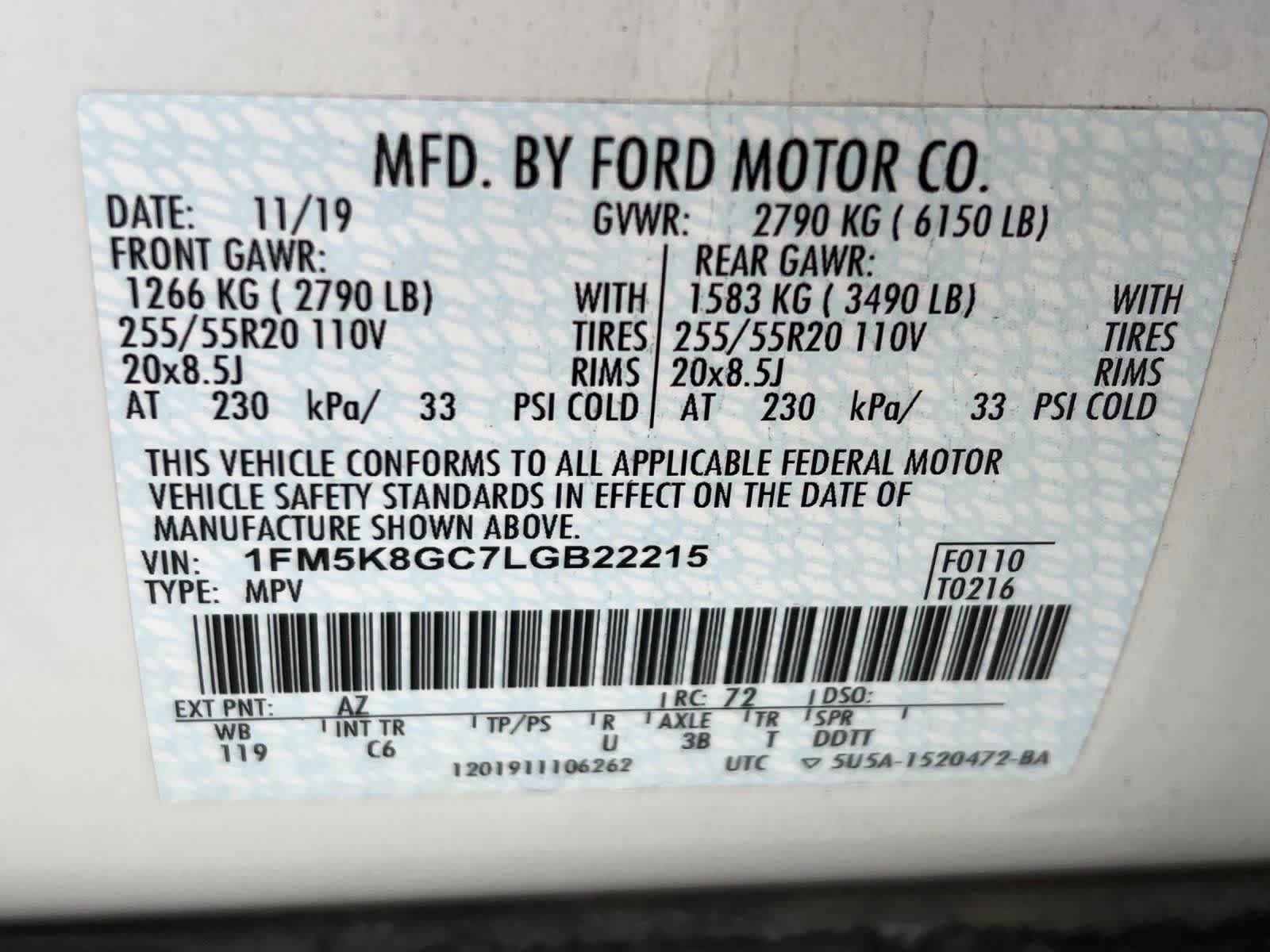 Used 2020 Ford Explorer ST w/ Premium Technology Package image 33