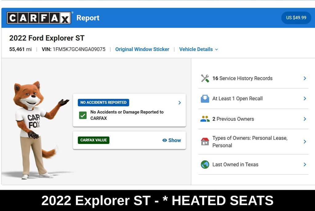 Used 2022 Ford Explorer ST w/ Equipment Group 401A RWD image 9