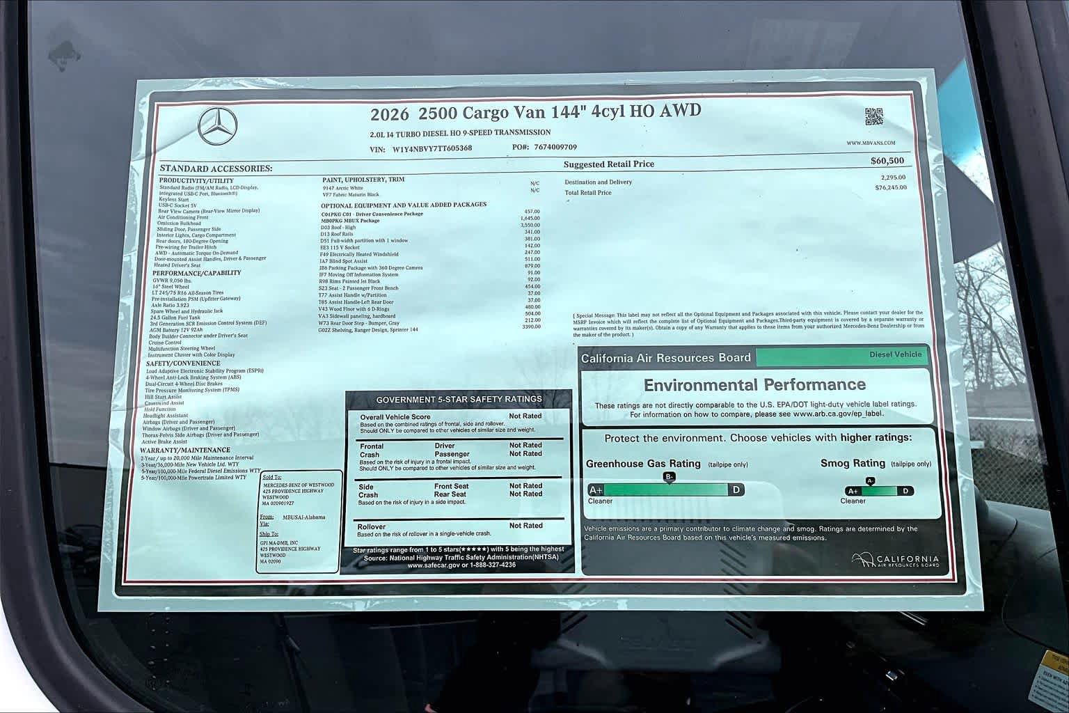 New 2026 Mercedes-Benz Sprinter 2500 image 18
