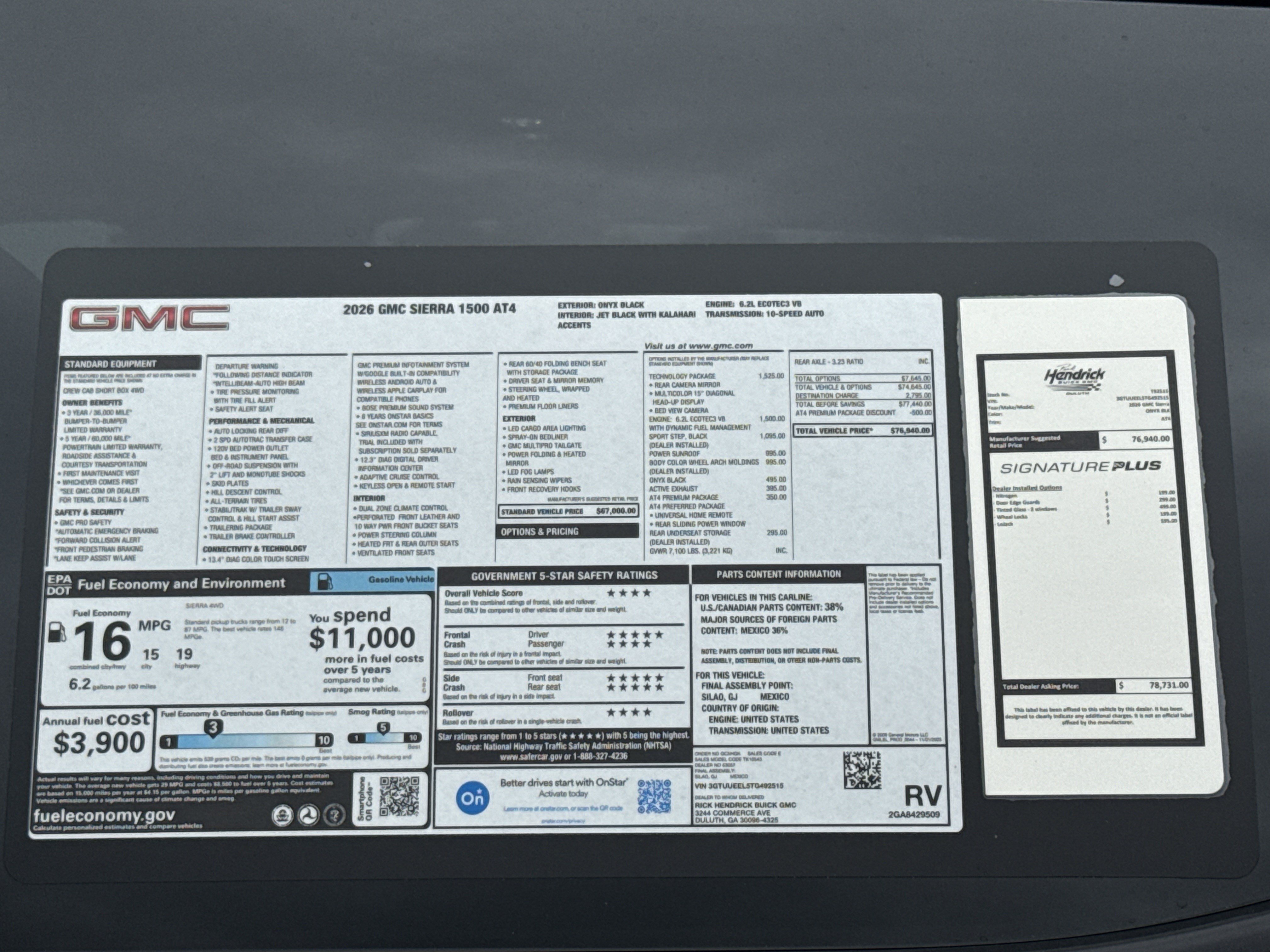 New 2026 GMC Sierra 1500 AT4 w/ AT4 Premium Package AWD/4WD image 39