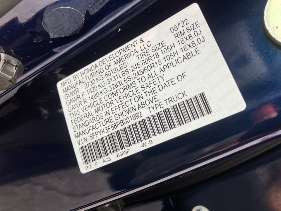 Certified 2023 Honda Ridgeline RTL image 35