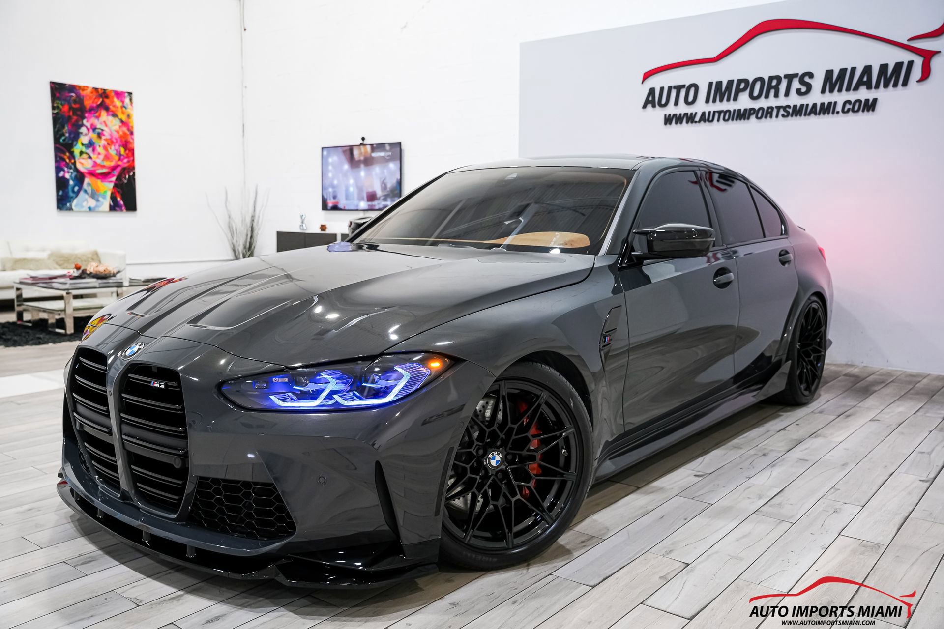 Used 2021 BMW M3 w/ Parking Assistance Package RWD image 1