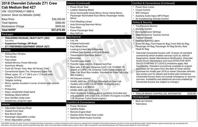 Used 2018 Chevrolet Colorado Z71 image 27