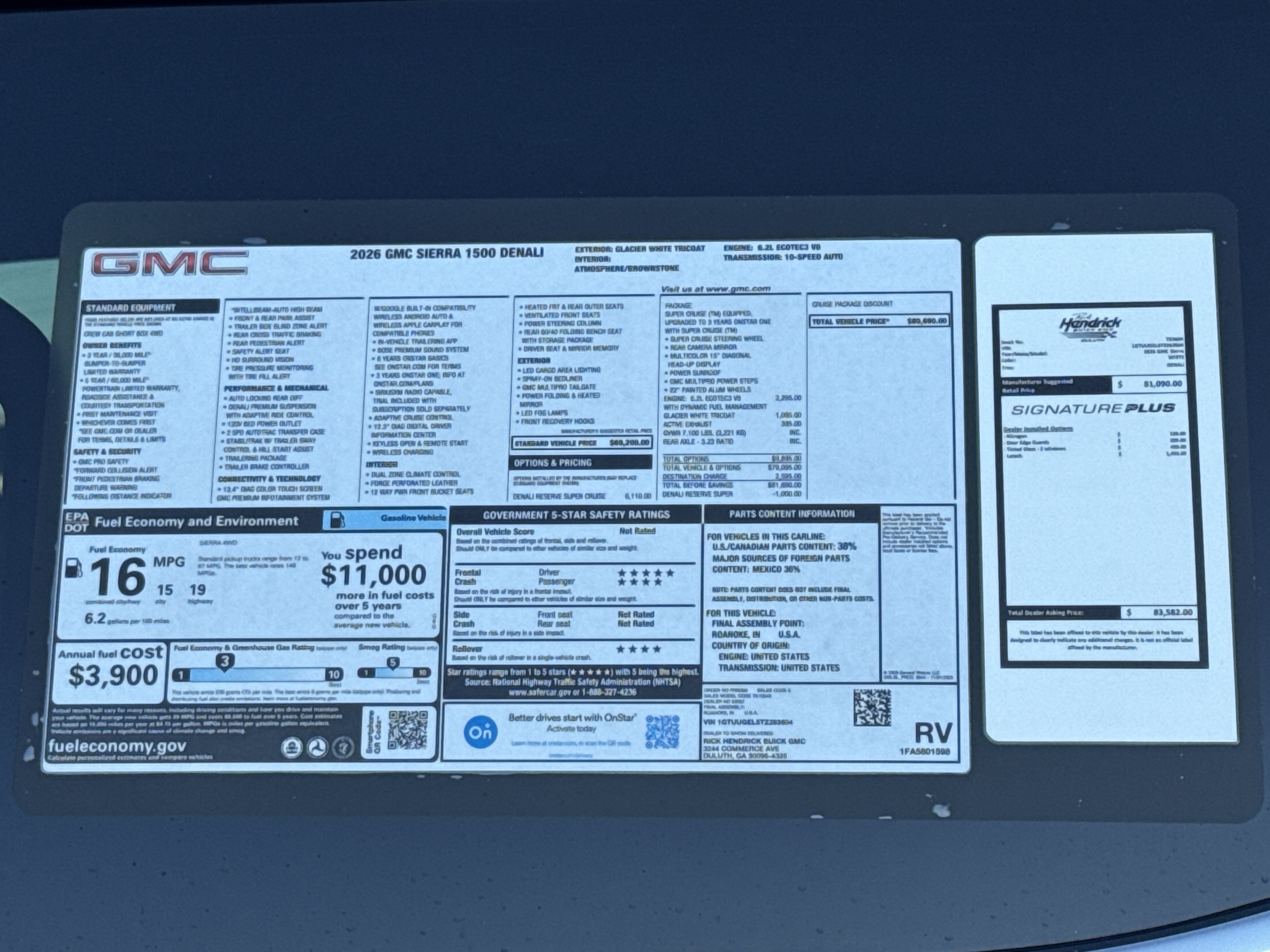 New 2026 GMC Sierra 1500 Denali AWD/4WD image 36