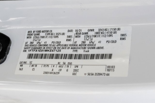 Used 2021 Ford F150 XL w/ Equipment Group 101A High AWD/4WD image 50