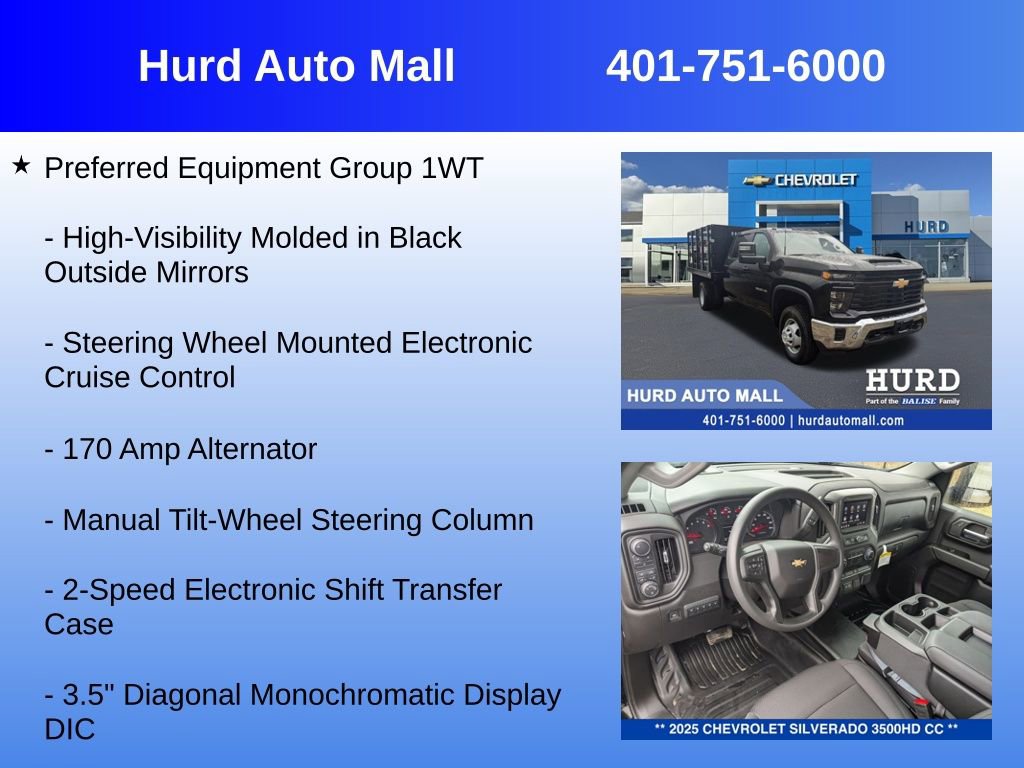 New 2025 Chevrolet Silverado 3500 W/T w/ WT Convenience Package image 12