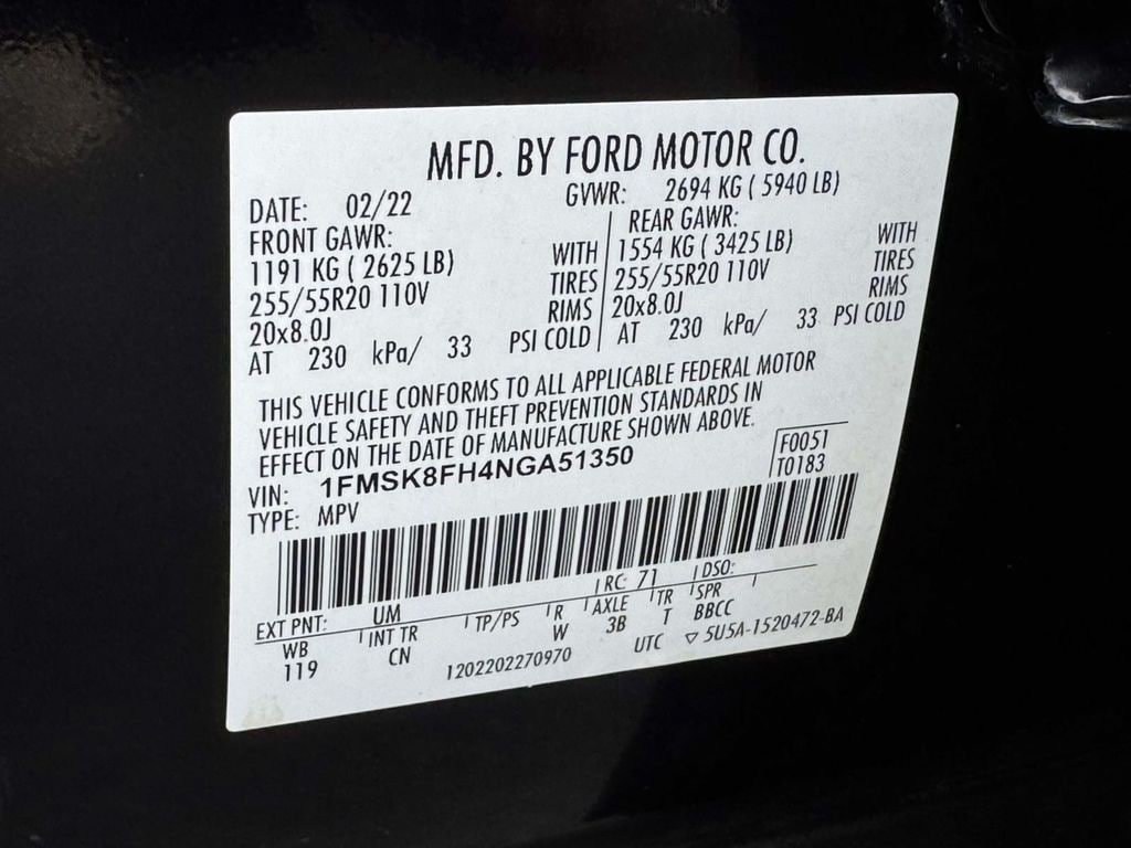 Used 2022 Ford Explorer Limited AWD/4WD image 29