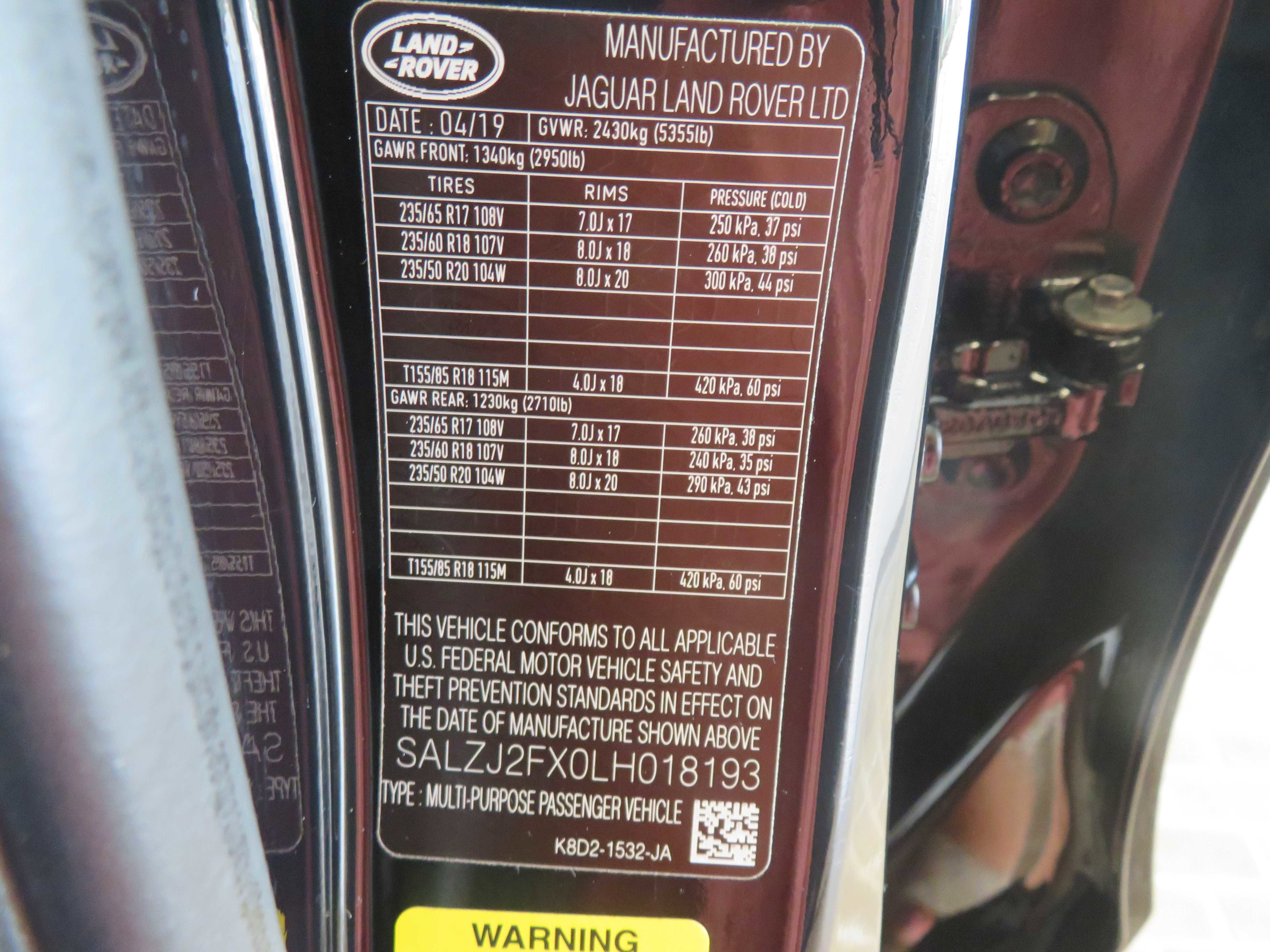 Used 2020 Land Rover Range Rover Evoque S image 71