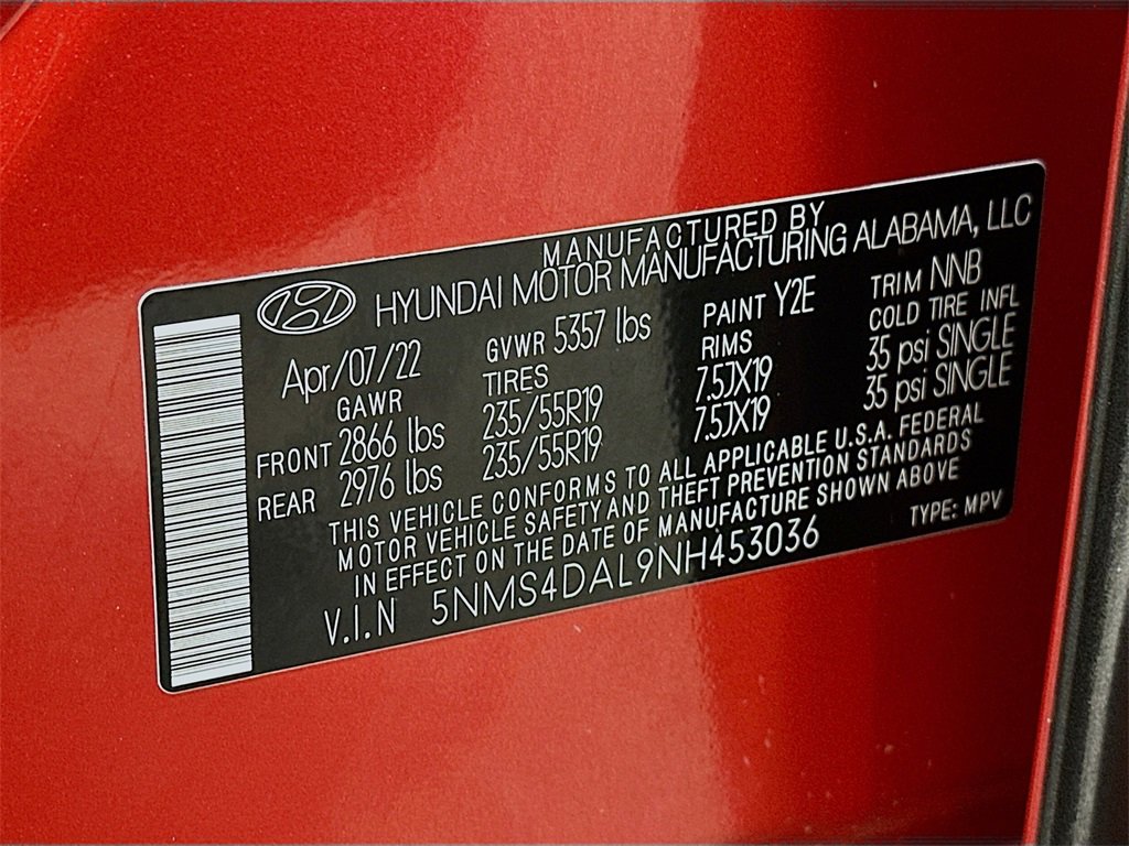 Used 2022 Hyundai Santa Fe Limited image 34