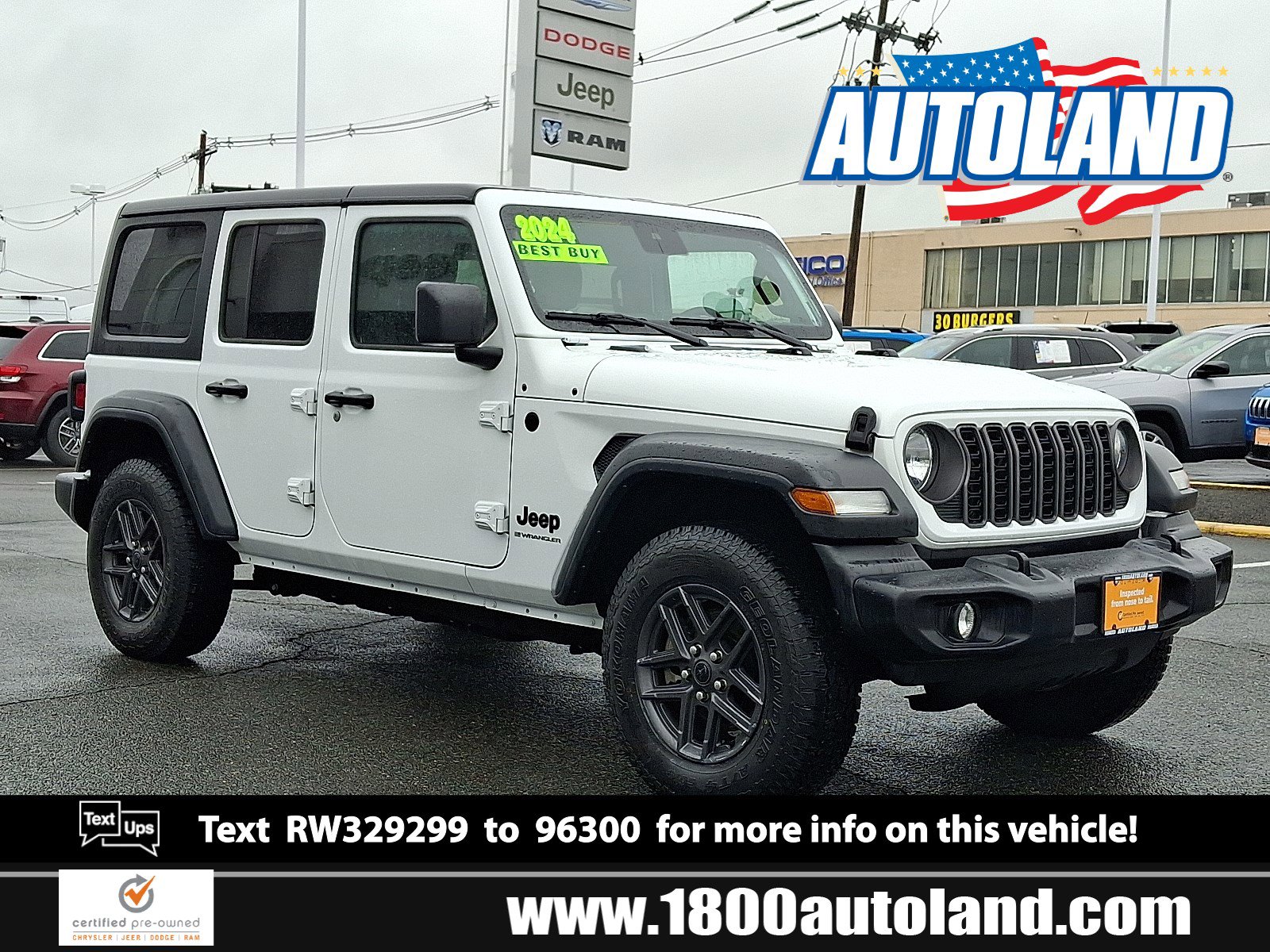 Certified 2024 Jeep Wrangler Sport S
