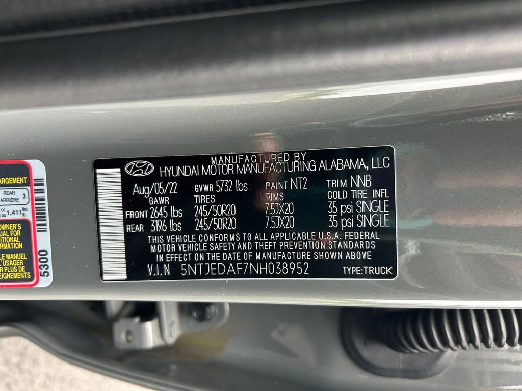 Used 2022 Hyundai Santa Cruz Limited AWD/4WD image 37