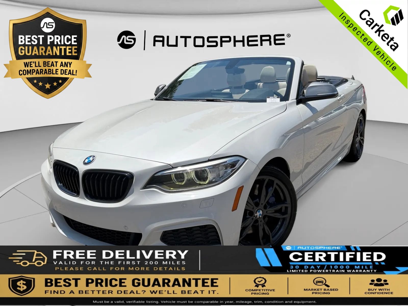 Used 2017 BMW M240i Convertible RWD image 1