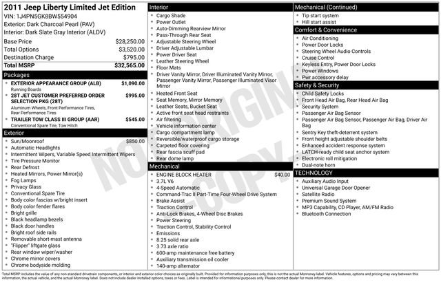 Used 2011 Jeep Liberty Limited Jet w/ Exterior Appearance Group AWD/4WD image 2