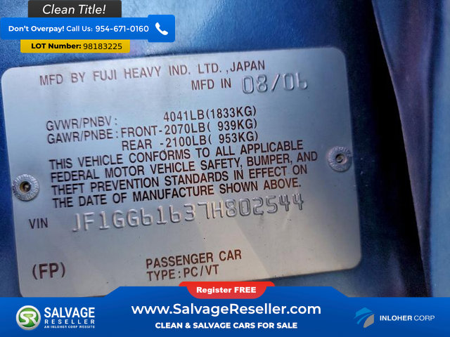 Used 2007 Subaru Impreza 2.5i image 16