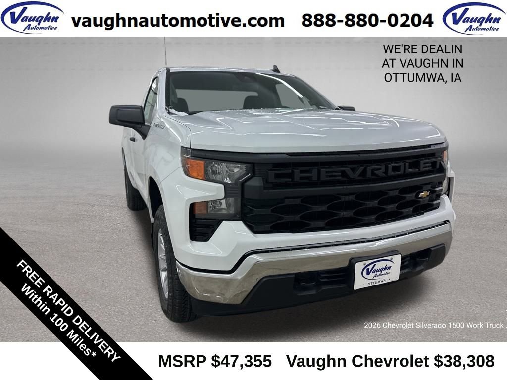 New 2026 Chevrolet Silverado 1500 W/T w/ WT Value Package