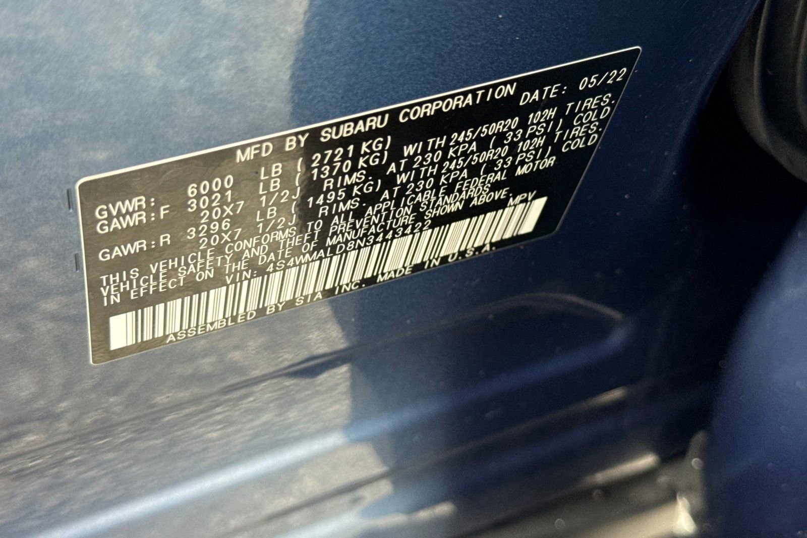 Used 2022 Subaru Ascent Limited w/ Technology Package AWD/4WD image 29