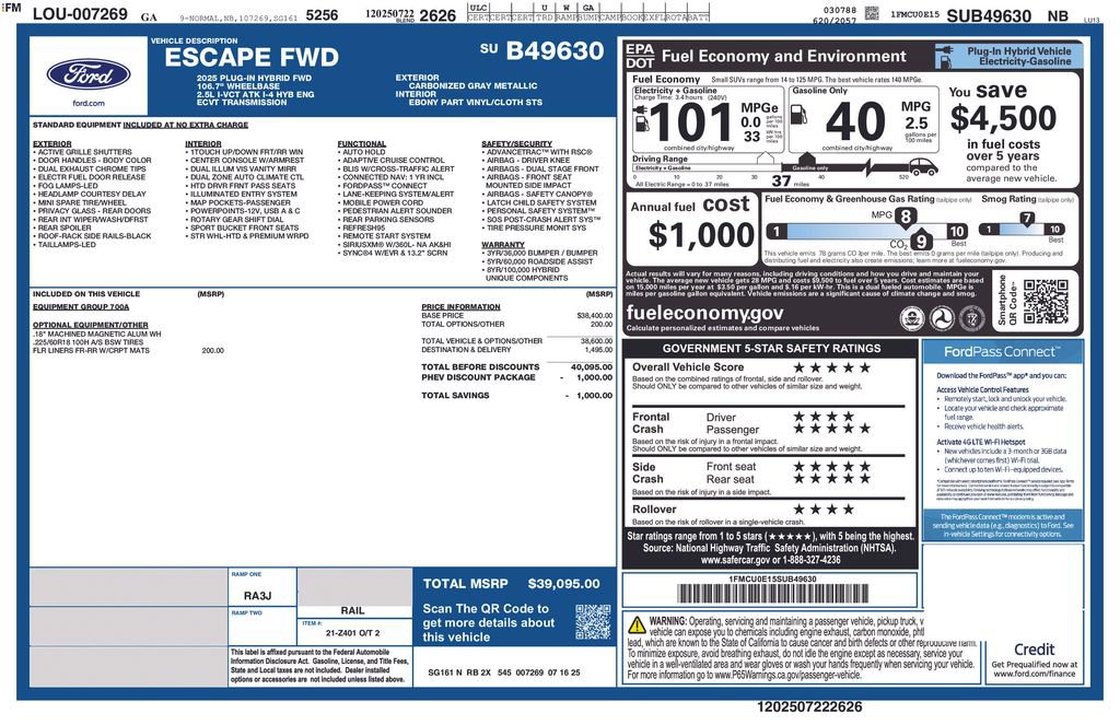 New 2025 Ford Escape SE image 35
