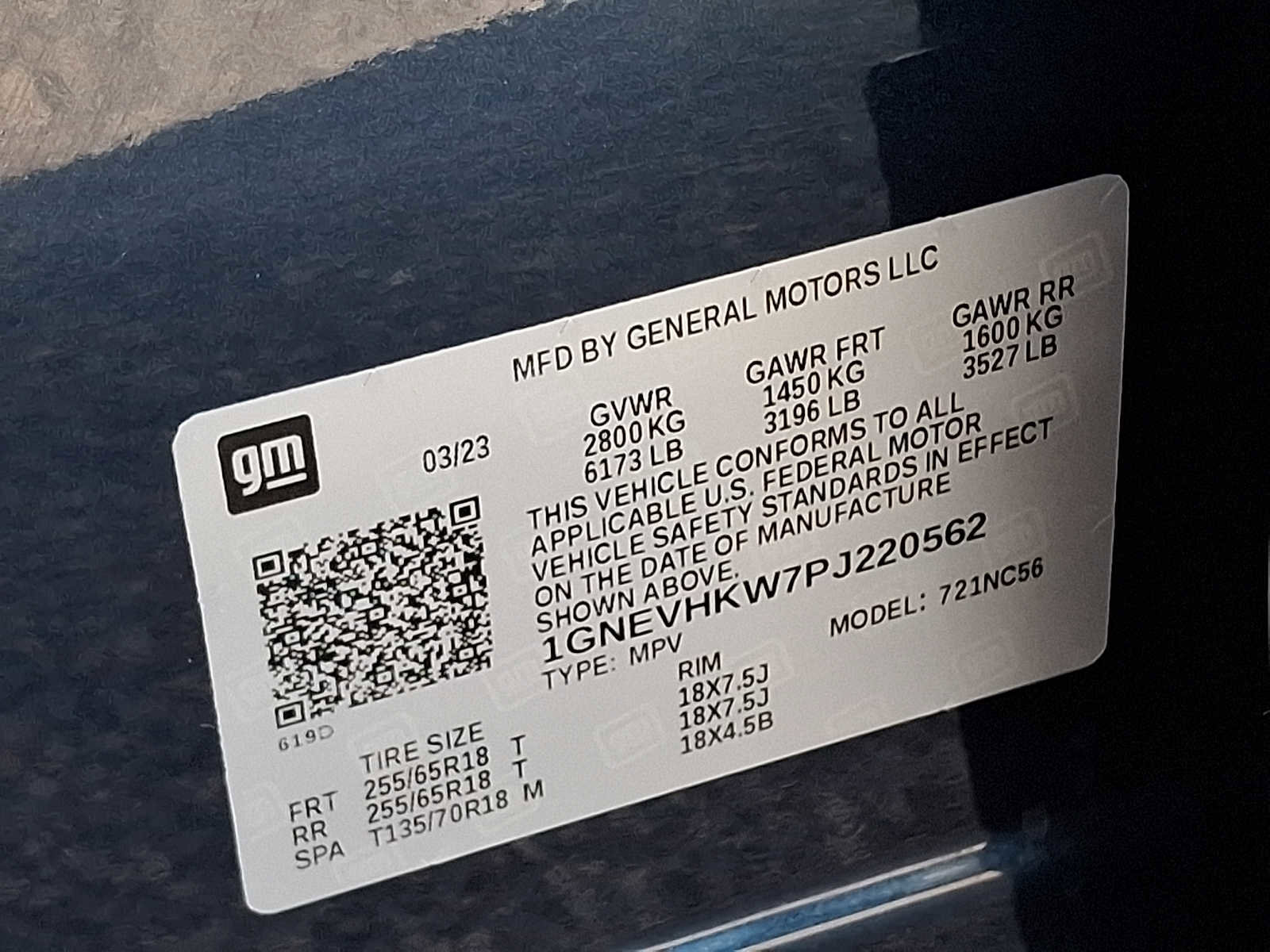 Certified 2023 Chevrolet Traverse LT w/ LPO, Floor Liner Package image 26