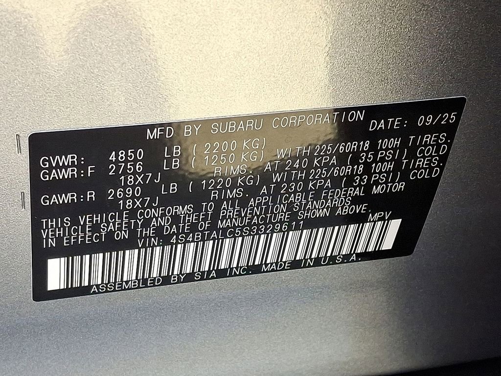 New 2025 Subaru Outback Onyx Edition image 18