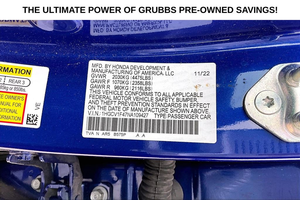 Used 2022 Honda Accord Sport Special Edition image 40